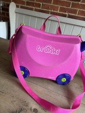 Trunki Pull Along Suitcase With Strap And Key - Pink - Holiday Case VGC