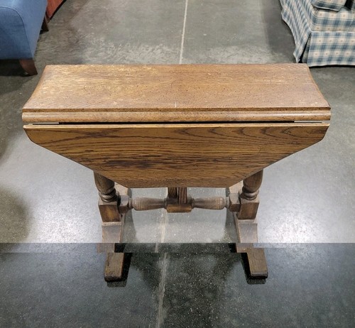 Antique vintage drop leaf end - antique,