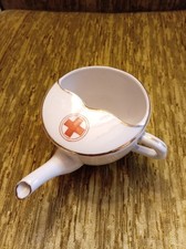Antique Porcelain Invalid Feeder Cup with Red Cross superb condition