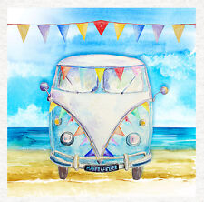 Travel - Camper Van-Fabric Craft Panels in 100% Cotton or Polyester