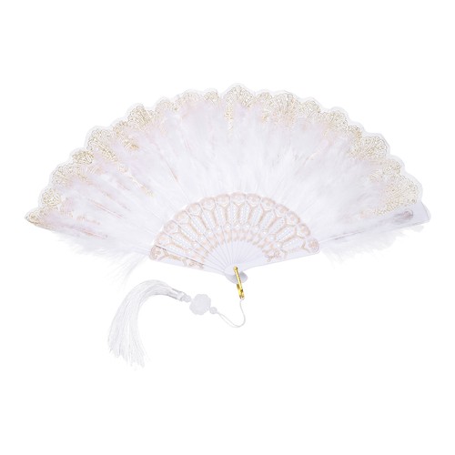 Vintage folding fan - vintage,