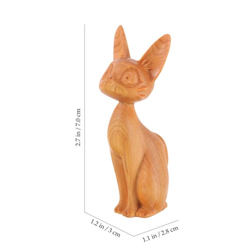 Cat ornaments figurines - cat, wood