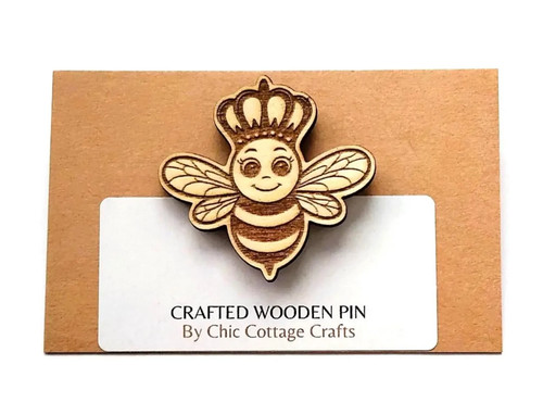 Queen bee pin - queen,