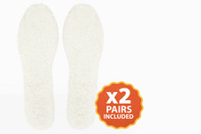 2 Pairs Sheepskin Insoles UK