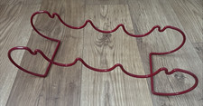 Vintage Wine Rack Red Plastic