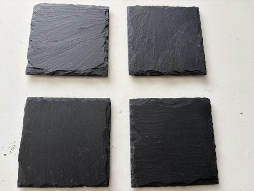 Set slate square shape - of, 4