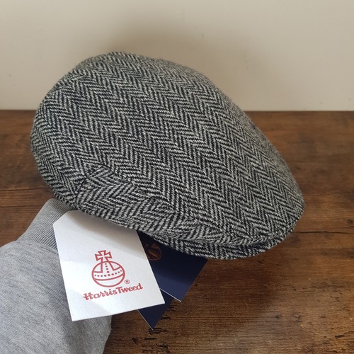 Harris tweed flat cap - flat, mens