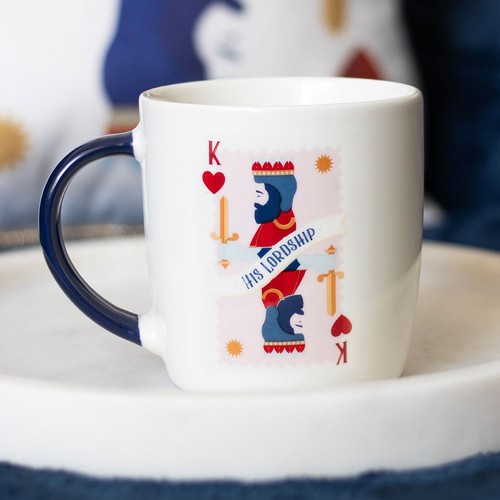 His lordship playing card mug - his,