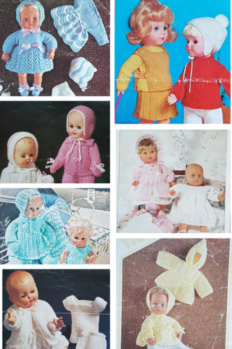 Vintage dolls clothes knitting - dolls,
