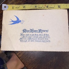 Victorian Embossed Bluebird