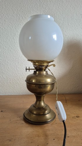 Antique brass electric and - , oil