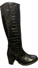 Gabor Black Croc Ladies