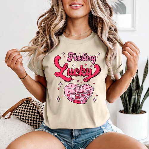 Feeling lucky womens shirt - lucky,