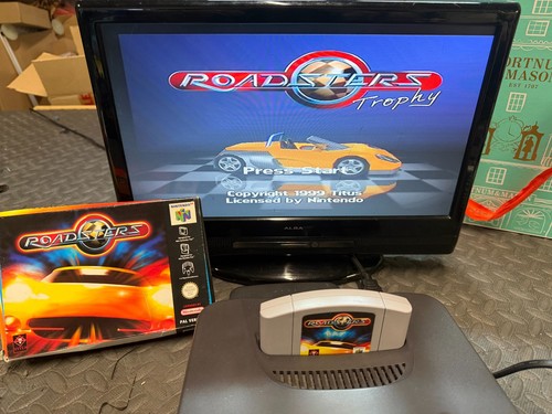N64 game roadsters boxed - roadsters,