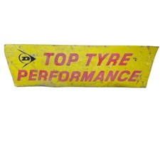Dunlop sign metal advertising - dunlop,