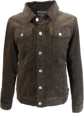 Mens 60s Retro Vintage Brown Cord Western Trucker Jacket …