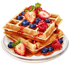 Wall Decal Sticker Waffle