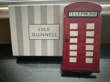 Lulu Guinness Red London Phone Box Design Case Cover Mobile Phone Holder