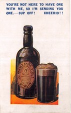 BAMFORTH SEASIDE COMIC POSTCARD GUINNESS GOOD PLUS VERY GOOD