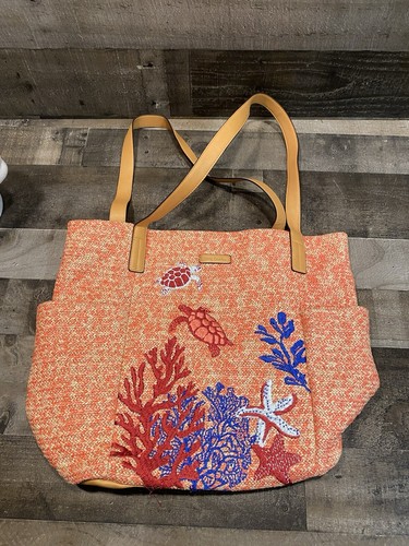 Vera bradley straw beach tote - straw,