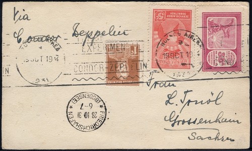 Zeppelin 1931 argentina 3rd - 1931,
