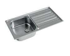 Kitchen Sink Inset 1.0 Bowl Stainless Steel Kitchen Sink  Waste 965mm x 500mm