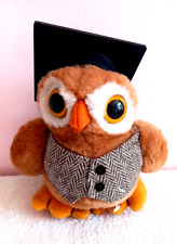 Dakin & Co 1985 Wise Old Owl With Hat Graduation Teacher Soft Toy University
