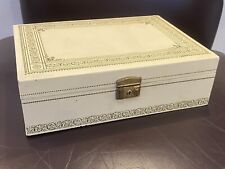 VINTAGE CREAM FAUX LEATHER