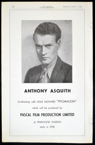 Anthony asquith 1938 pygmalion - anthony,
