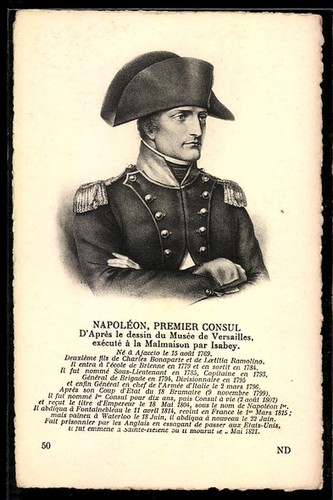 Portrait napoleon postcard - portrait,