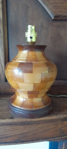 Midcentury wooden lamp - midcentury,