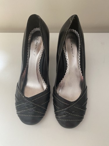 Dolcis black leather heeled - leather,