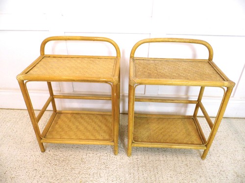 Pair vintage bamboo - 1x, of