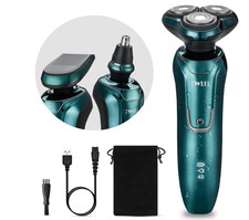 3 in 1 Electric Shaver Razor for Men Waterproof USB Rechargeable Beard Trimmer