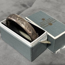 925 Sterling Silver Vintage Bangle Bracelet 18.9g Hallmarked