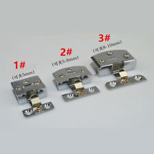 1X Glass Door Hinge Cupboard Showcase Cabinet Door Hinge Glass Clamp Zinc Alloy
