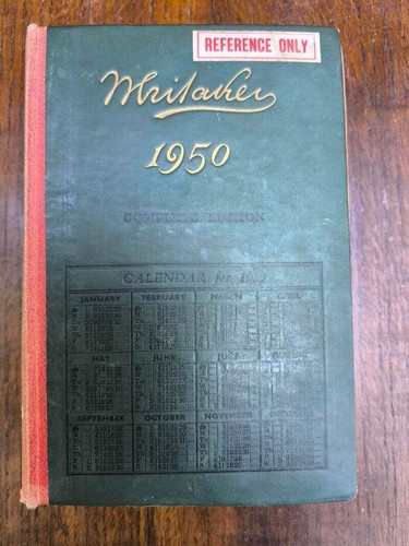 The whitakers almanac 1950 - almanac,
