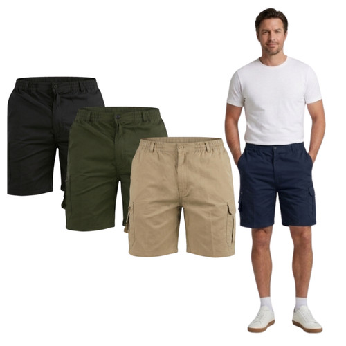 Mens cargo shorts - mens, cotton