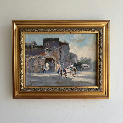 Classic cityscape oil - cityscape, painting