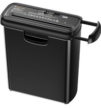 Bonsaii S123-A Paper Shredder  6-Sheet Strip-Cut Paper Shredder Home & Office 