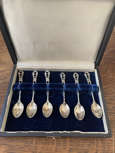 Antique six silver plated - six,