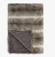 John Lewis - Large Faux Fur Throw, Ombre Mocha RRP £110