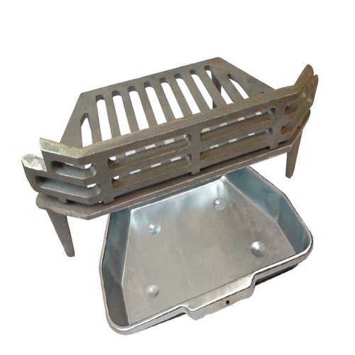 Victorian fire grate and - fire,