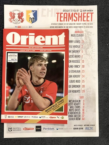 Leyton orient mansfield town - orient,