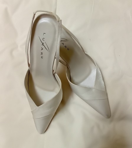 Ladies off white high - white, heel