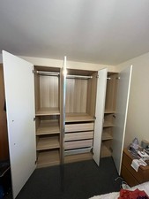 White ikea mirrored - mirrored, wardrobe