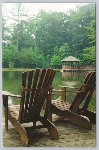 Adirondack chairs lakeside - adirondack, on