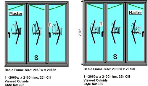 Aluminium fold doors - doors, with