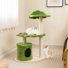 Wooden Cat Tree 97cm Tall Cat