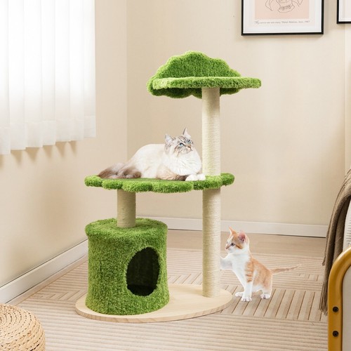 Wooden cat tree 97cm - cat,